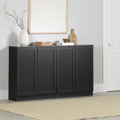 South Shore Arum Ensemble de 2 buffets avec tablettes