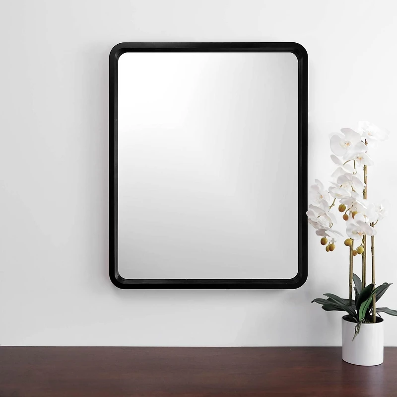Miroir Harmony noir, 25x31"