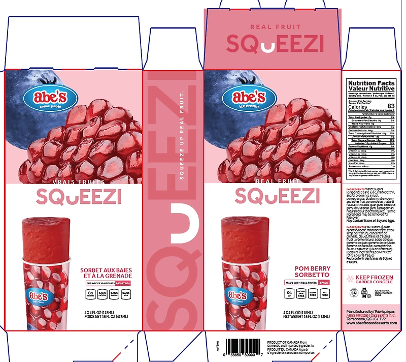 Abe's Squeezi Real Fruit Pomberry, Squeezi Real Fruit Pomberry