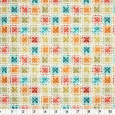 Fabric Creations Tissu de coton au mètre Karima blanc 109 cm (43")