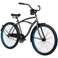 Huffy Men's Good Vibrations 26 in Cruiser Bike, Shiny Grey