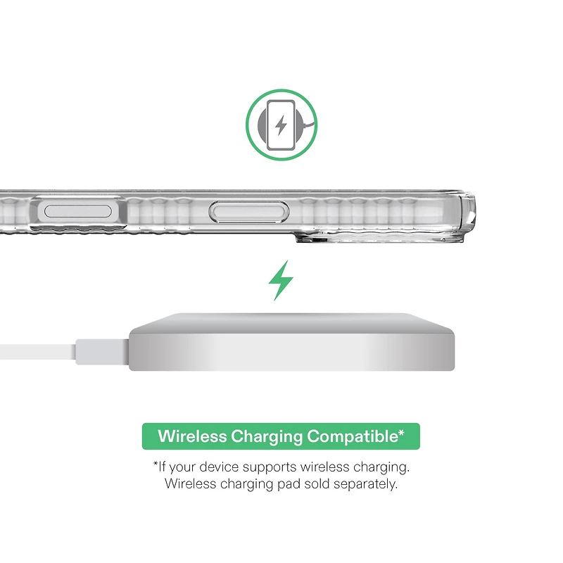 onn Protective Gel Phone Case for iPhone 17 - Clear