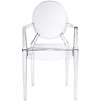 Nicer Furniture Ghost Clear Arm Chair