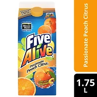 Five Alive Passionate Peach Citrus Gable top, 1.75 Liters, 1.75 x L