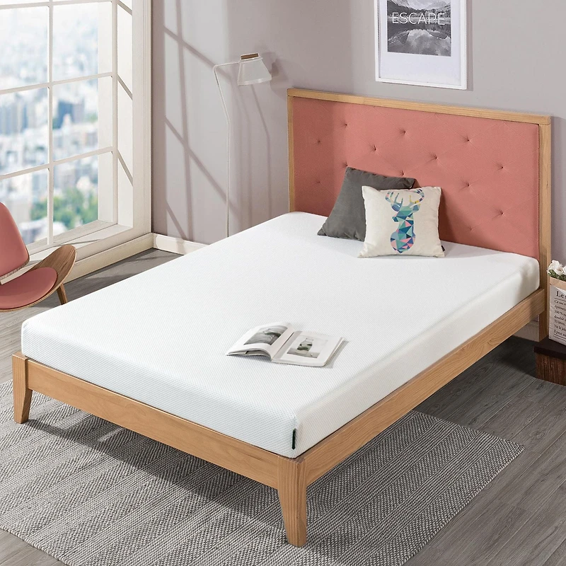 Zinus 6 Inch Gel-Infused Green Tea Memory Foam Mattress / Mattress in a box / CertiPUR-US Certified, 10 Yr Warranty