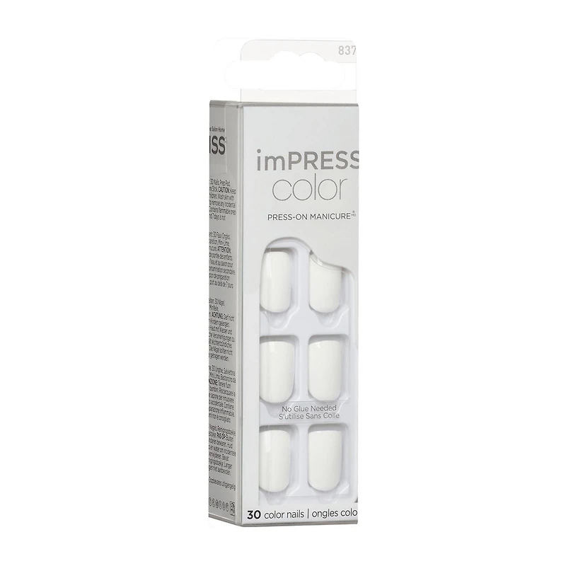 KISS ImPRESS Color - 30 faux ongles, courts Gel en minutes
