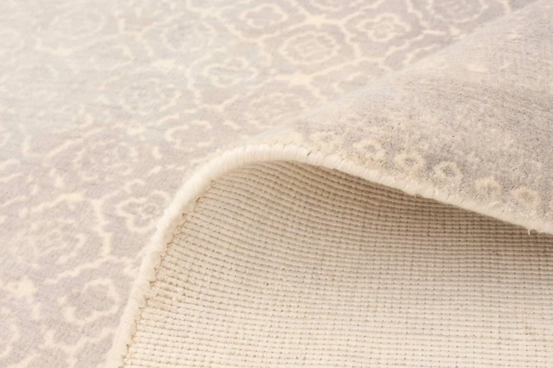 ECARPETGALLERY 5'2" x 7'6"  Transitional Galleria Hand Loomed Area Rug for Living Room, Dining Room and Bedroom in Grey