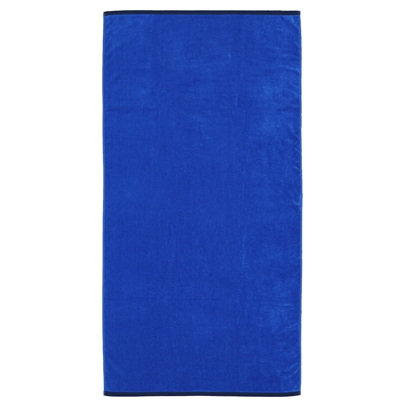 Serviette de plage réversible unie Mainstays, cobalt/bleu, 1 pièce, 91,4 cm x 182,9 cm
