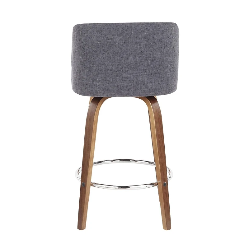 Tabouret de comptoir moderne milieu-du-siècle Toriano de LumiSource