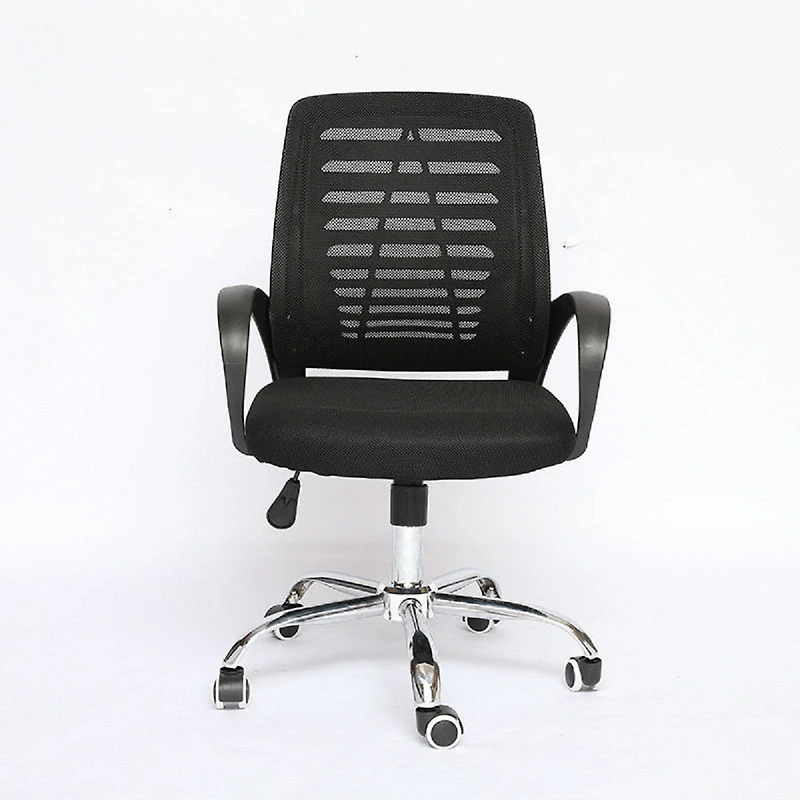American Imaginations 25,2 pouces L 37,8 pouces Chaise de bureau moderne H en acier inoxydable-plastique-nylon en noir