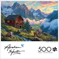 Buffalo Games Abraham Hunter Alpine Farm 500-Piece Interlocking Jigsaw Puzzle