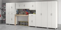Systembuild Evolution Lory 24" Utility Storage Cabinet, White