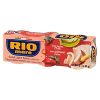 Rio Mare Solid Light Tuna in Olive Oil with Italian Chilli