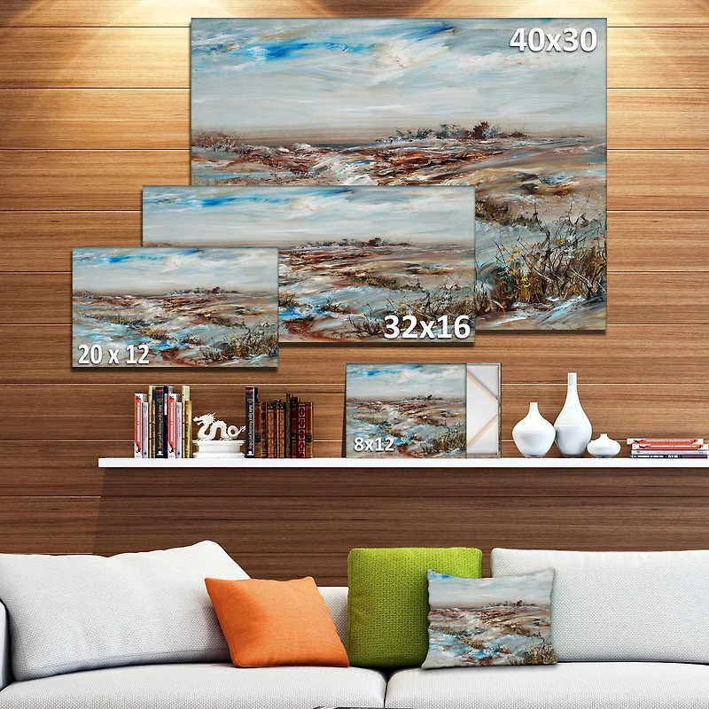 Impression sur toile « Snowy Landscape » Design Art