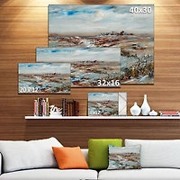 Impression sur toile « Snowy Landscape » Design Art