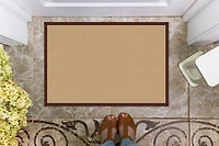 Tapis d'appoint Athena sisal et marron de 1 pi 10 po x 2 pi 10 po