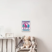 Artissimo Designs Celebrate Yourself Printed Canvas - 6.5W x 8.5H x .5D