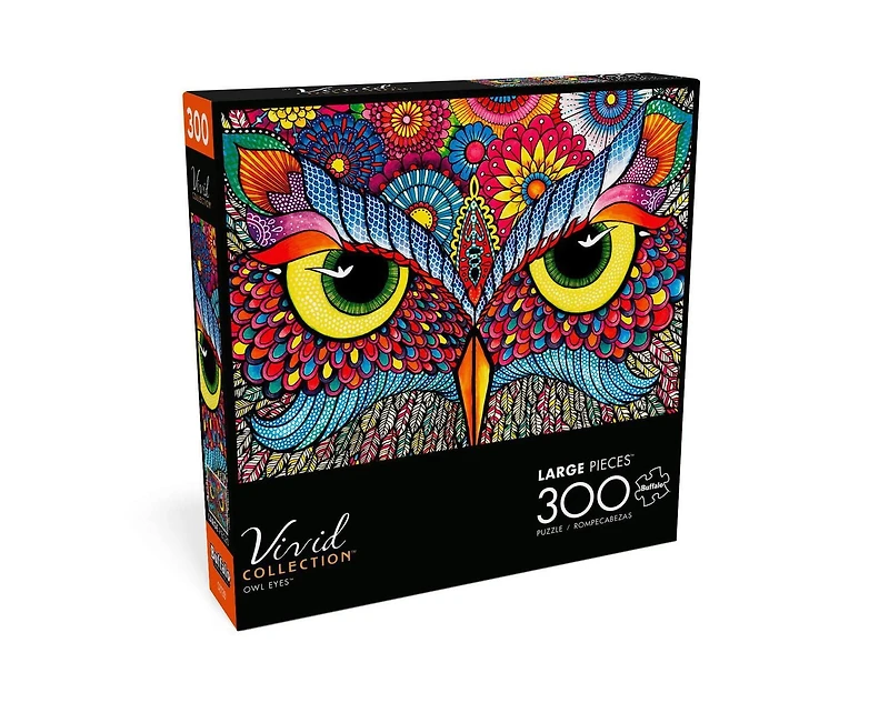 Buffalo Games - Le puzzle Vivid Collection - Owl Eyes - en 300 pièces