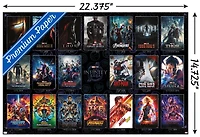 Marvel Avengers: The Infinity Saga - One Sheet Grid Wall Poster, 22.375" x 34" Framed