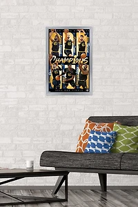 NBA Golden State Warriors - 2022 NBA Finals Champions Wall Poster, 22.375" x 34" Framed
