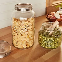 Ball Decorative Mason Jar with One Piece Stainless Steel Lid, 3.78 L (128 oz), 1 Count