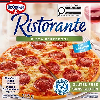 Ristorante Pizza Pepperoni Sans Gluten 315 g