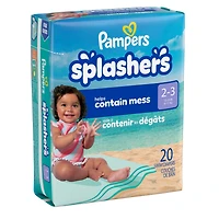 Pampers Splashers Swim Diapers, Size 3-5, Disposable Baby Swim Diapers, 17CT - 20CT