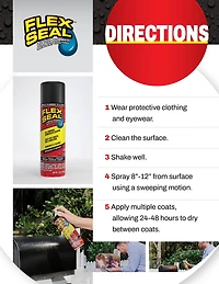 Flex Seal Aerosol Black 14 oz Rubberized Waterproof Sealant