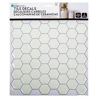 Truu Design 6-Piece Hexagon Self-Adhesive Peel and Stick Wall Tiles