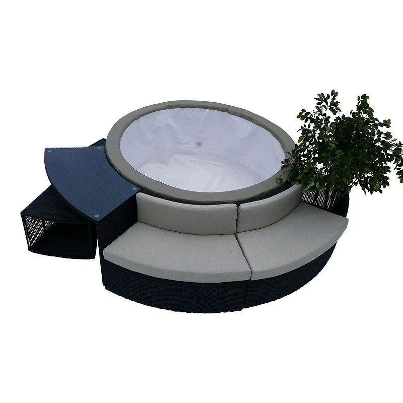 Canadian Spa Surround Furniture Round Love Seat