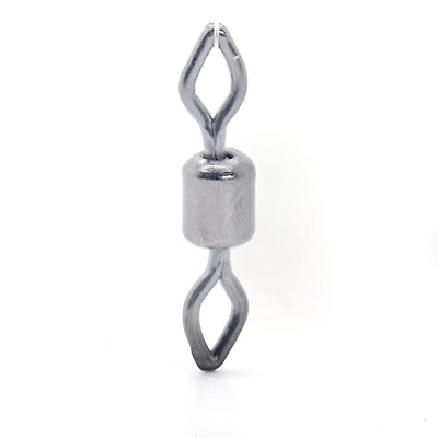 Mustad 77550-9-11 Émerillon roulant avec œillet et bouton-pression en diamant - Noir, taille 9 (824789) L'oeil en forme de diamant de l'émerillon