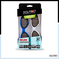 Lunettes de natation Helios Dolfino Pro pour adulte, paquet de 2 Lot de 2 lunettes de natation
