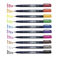 Pinceaux à Fudenosuke Paquet de 10 Tombow