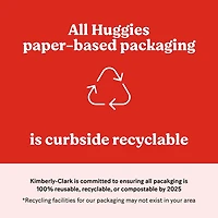 Lingettes pour bébés Huggies Simply Clean, NON PARFUMÉES, 3 emballages à couvercle rabattable, total de 192 lingettes 192 lingettes