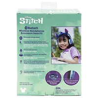 Disney Lilo & Stitch Bluetooth Casque Disney Lilo & Stitch Le Casque de Suroreille de Bluetooth, le Casque de Foldable Sans fil avec le Microphone Intégré