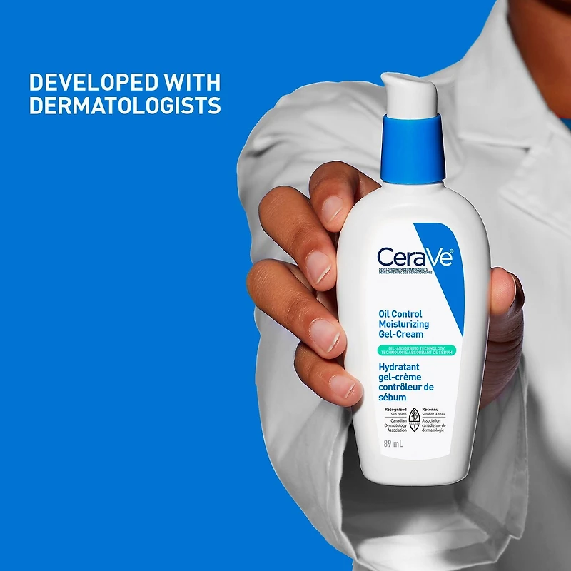 CeraVe Gel-Crème Hydratant Contrôle du Sébum, Hydratant Léger pour Peau Grasse et à Tendance Acnéique avec Technologie Anti-Sébum, 89 mL 59mL