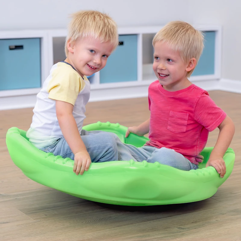 Simplay3 Rock and Spin Sensory Wobble Disk XL, Climbing Dome for Toddlers and Kids Rocking and Climbing, Indoor/Outdoor, Ages 2-12 Years Lime Sherbert X-Large