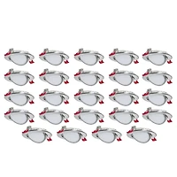 Luminaires encastrés pivotants DEL de 4 po, 3 températures de couleur intégrées (3K / 4K / 5K), Emballage de 24, pour plafonds isolés et non isolés, Intensité réglable, 9W = 50W, 550 lumens, système d