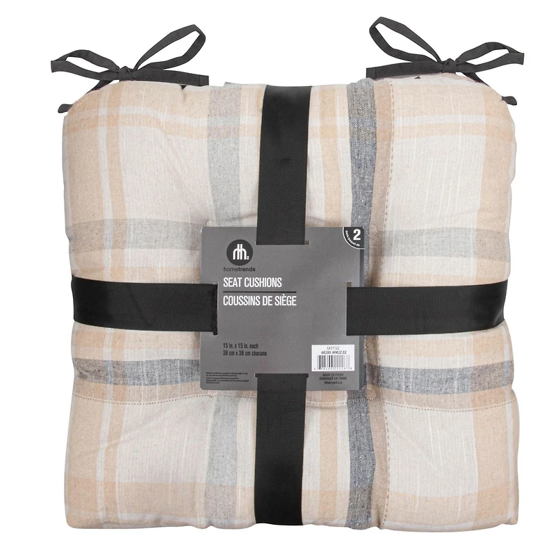 Hometrends 2-pack chairpads, 15"x15", tufted construction, Chair pad. Pack of 2