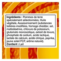Lay’s croustilles assaisonnées Cheddar 220 g.