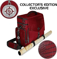 ENHANCE Collector's Edition RPG Adventurer's DND Bag – Sac de voyage extérieur en peau de dragon avec coffre de rangement pour figurines de table, porte-tapis, poches pour dés et jetons, convient pour