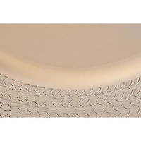 Plaque De Chargeur (Tresses) (Champagne) (13 ") - Ensemble De 6