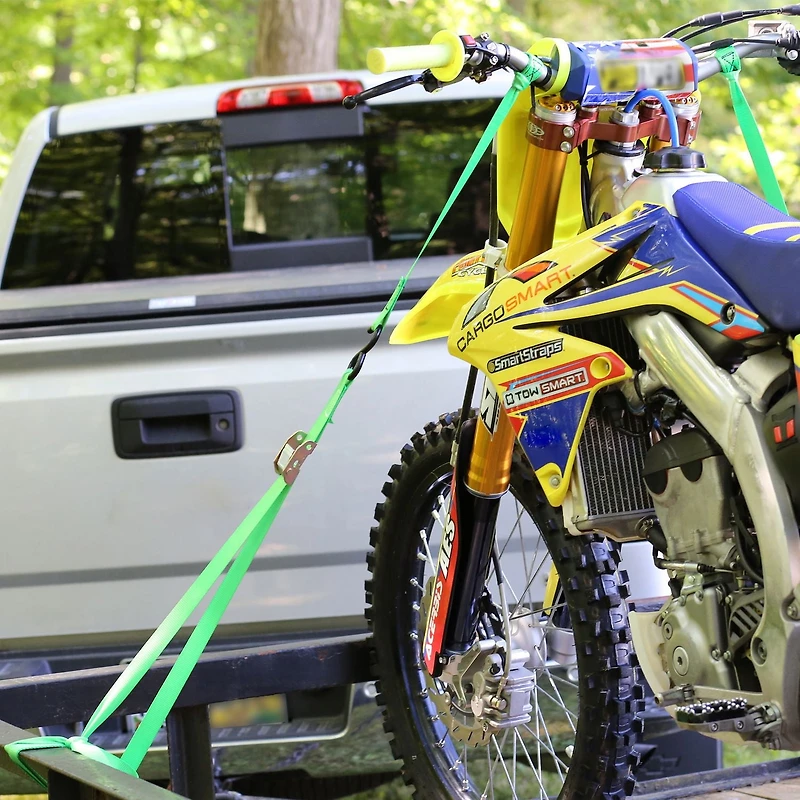 Attache à boucle à came, 3m (10 pi), 408 kg (900 lb), emballage de 4, vert emballage de 4