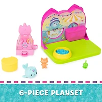 DreamWorks, Gabby's Dollhouse, Pièce Fête en plein air de Kitty Narwhal, avec figurine, jouets surprises et meubles de maison de poupée, jouets pour filles et garçons à partir de 3 ans
