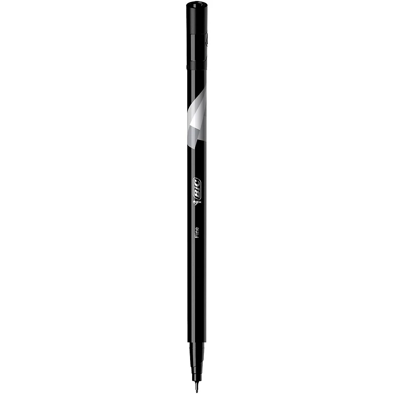 Stylo marqueur à pointe fine BIC Intensity, pointe fine (0,4 mm), noir, l’écriture d’un stylo, l’épaisseur d’un marqueur