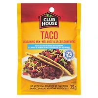 Club House, Dry Sauce/Seasoning/Marinade Mix, Taco, Less Salt 35 g