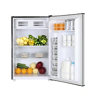 Réfrigérateur Arctic Chef compact de 4,5 pieds cube - Acier inoxydable