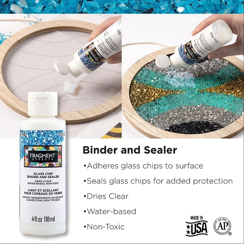 Fragment Effects Glass Chip Binder and Sealer, 4 fl oz, Binder And Sealer