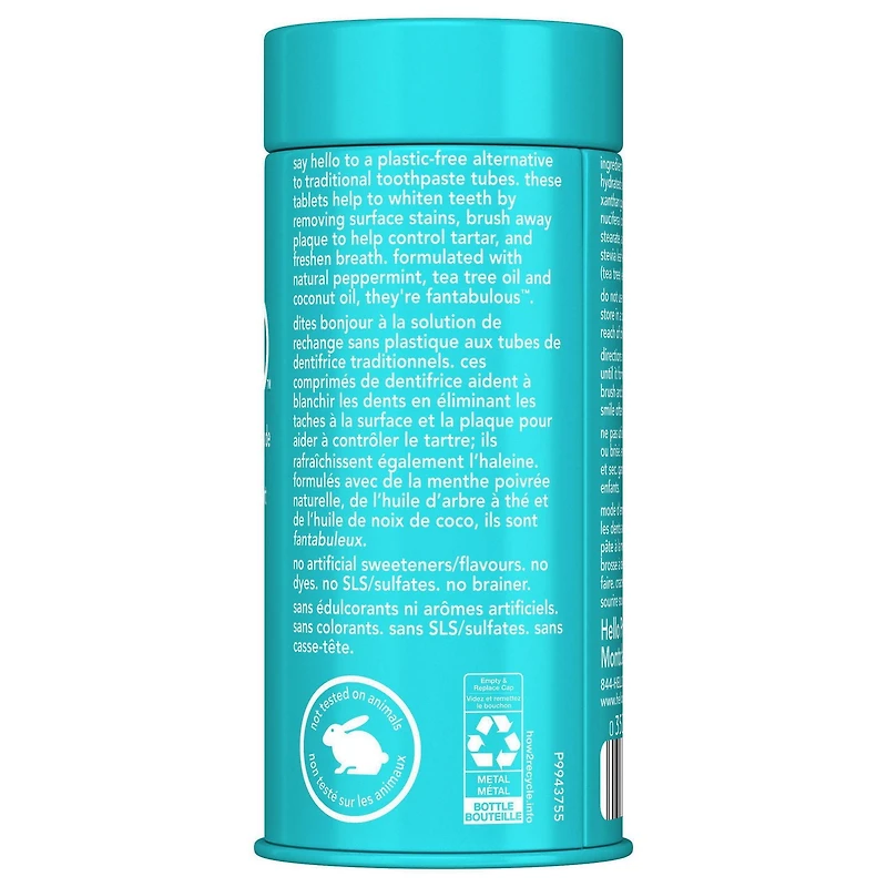 Hello Whitening Toothpaste Tablets - 60 pieces