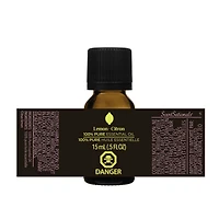 Huile essentielle 100% ScentSationals, Citron 15 ml (0,5 une fois liquide)